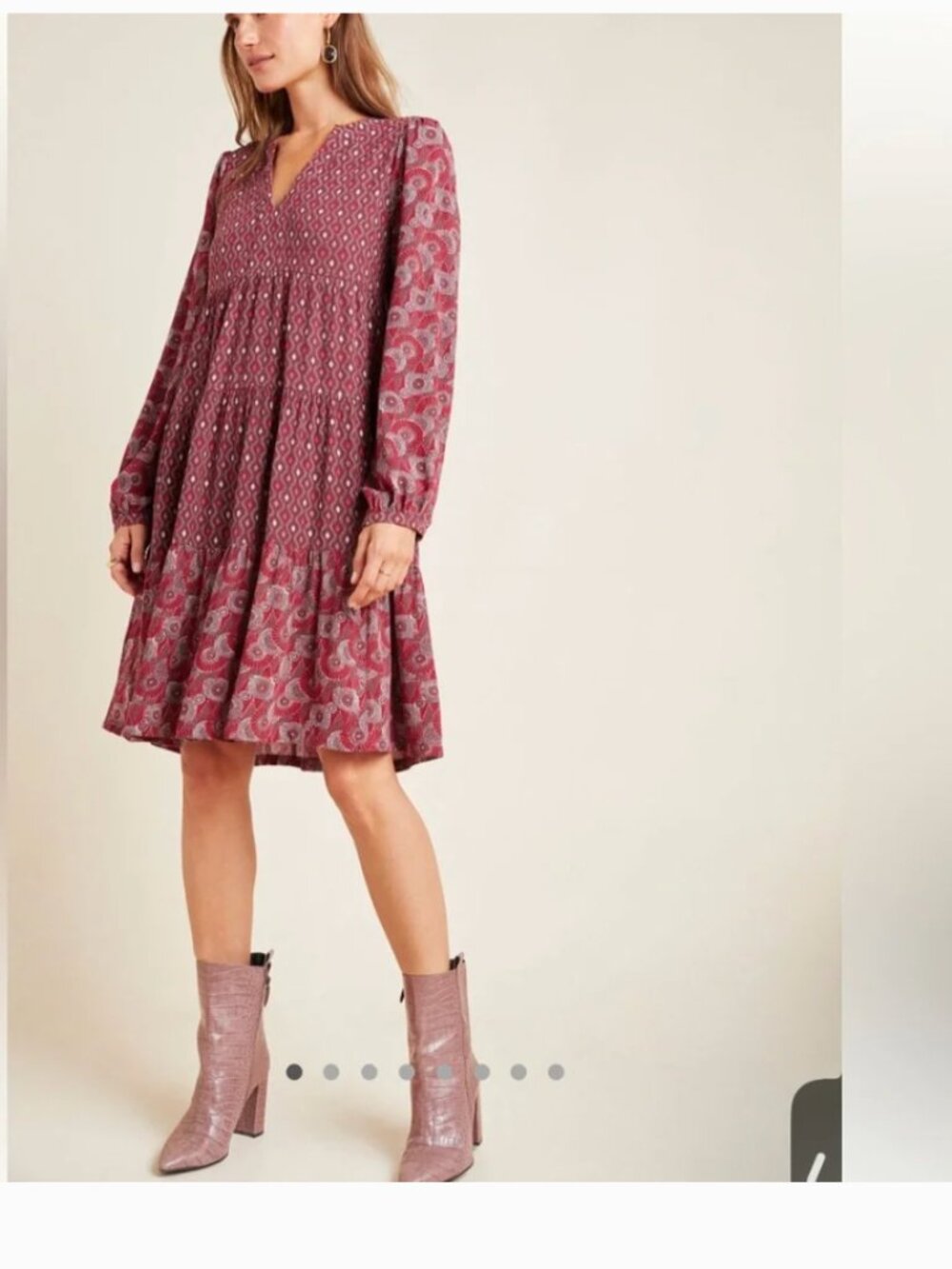 Anthropologie Maeve long sleeve dress